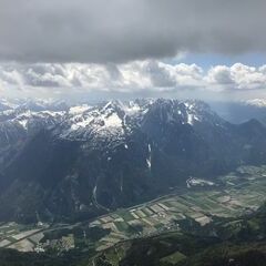 Flugwegposition um 12:23:21: Aufgenommen in der Nähe von Gemeinde Oberdrauburg, 9781, Österreich in 2720 Meter